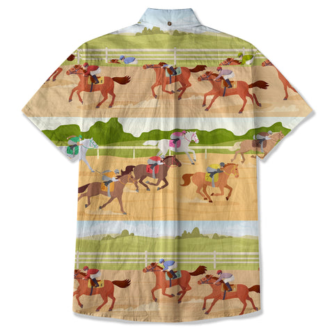 Horseshoes Rose Kentucky Hawaiian Shirt Derby Day