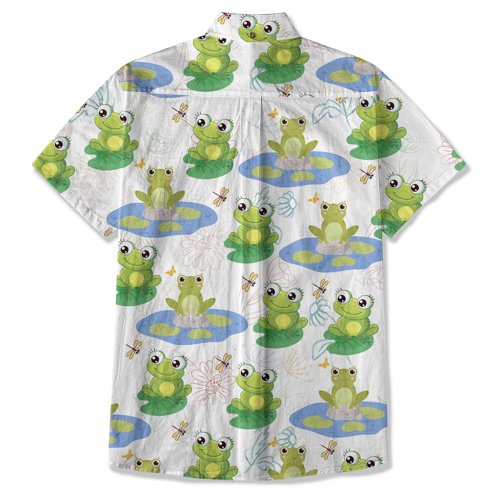 Tropical Red-eyed Frog Hawaiian Shirt Palm Leaves Aloha Frog Cute Tropical Hawaiian Shirt