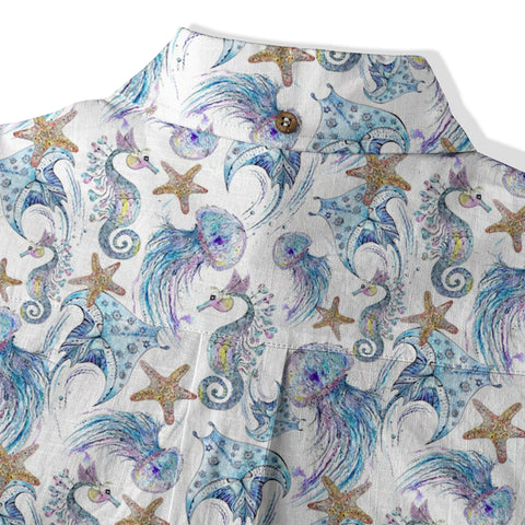 Ocean Animal Aloha Hawaiian Shirt, Sea Life Hawaii Shirt - The Palmix