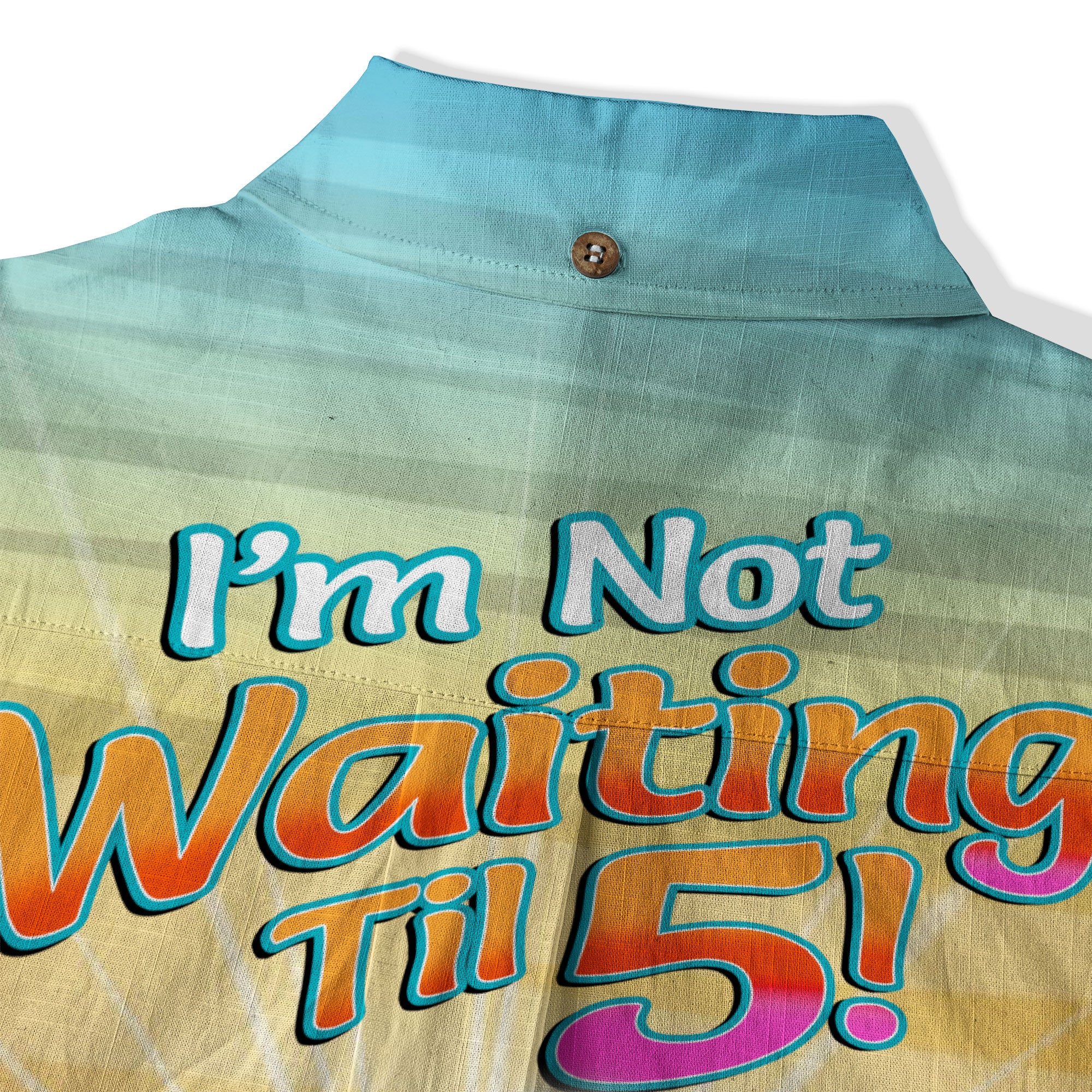 Funny Flamingo Hibiscus Drink Short Sleeve Shirt, I'm Not Waiting Until 5 Hawaii Shirt - The Palmix