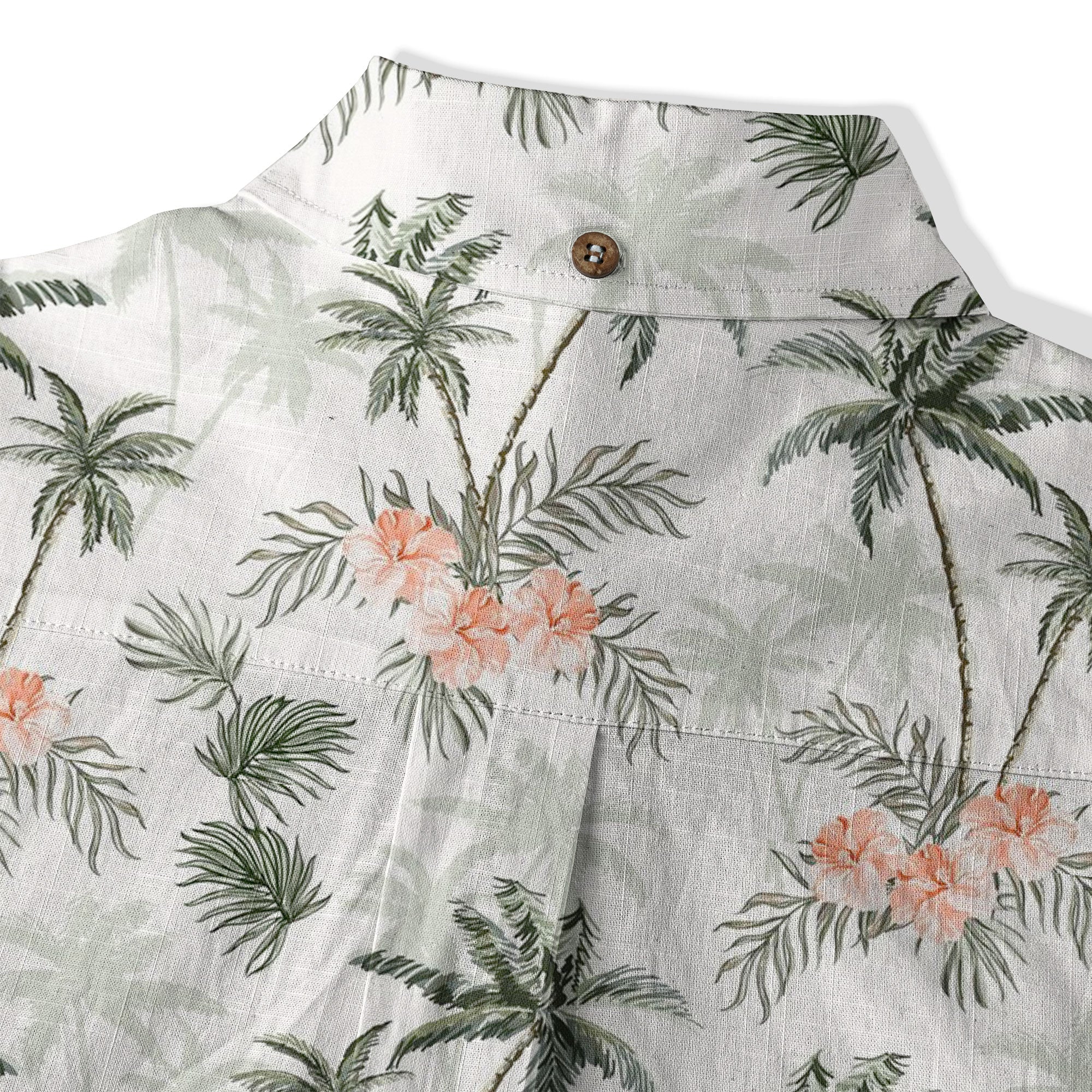 Tropical Palm Tree Hawaii Shirt, Hibiscus Flowers Hawaii Shirt