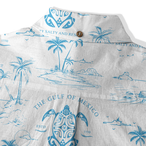 Gulf Of Mexico Est 1550 Hawaiian Shirt, Turtle Gulf Of Mexico Hawaiian Shirt