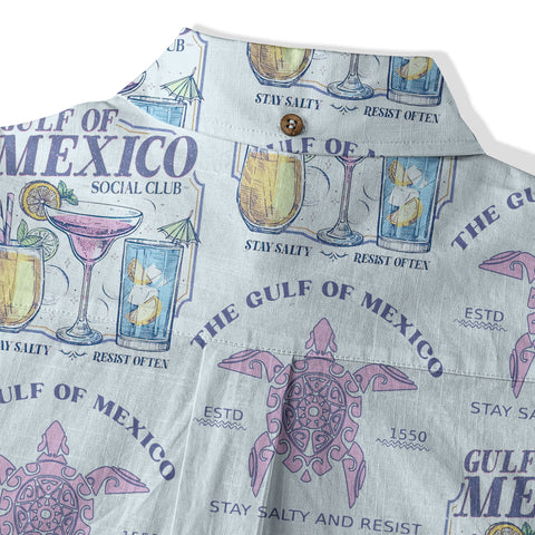 Gulf of Mexico Social Club Hawaii Shirt, Turtle Gulf of Mexico Stay Salty Resistance Hawaii Shirt