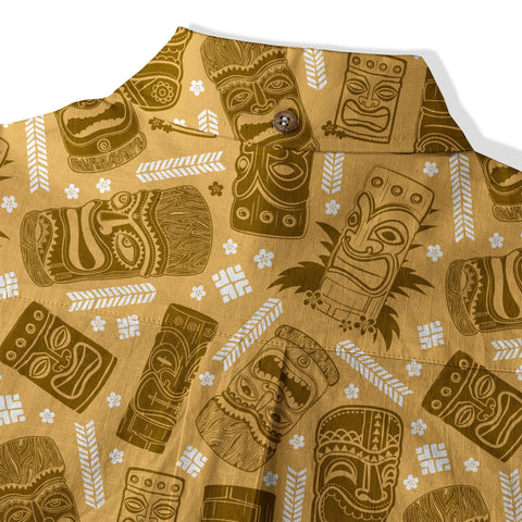 Tiki Hawaii Tropic Hawaiian Shirt