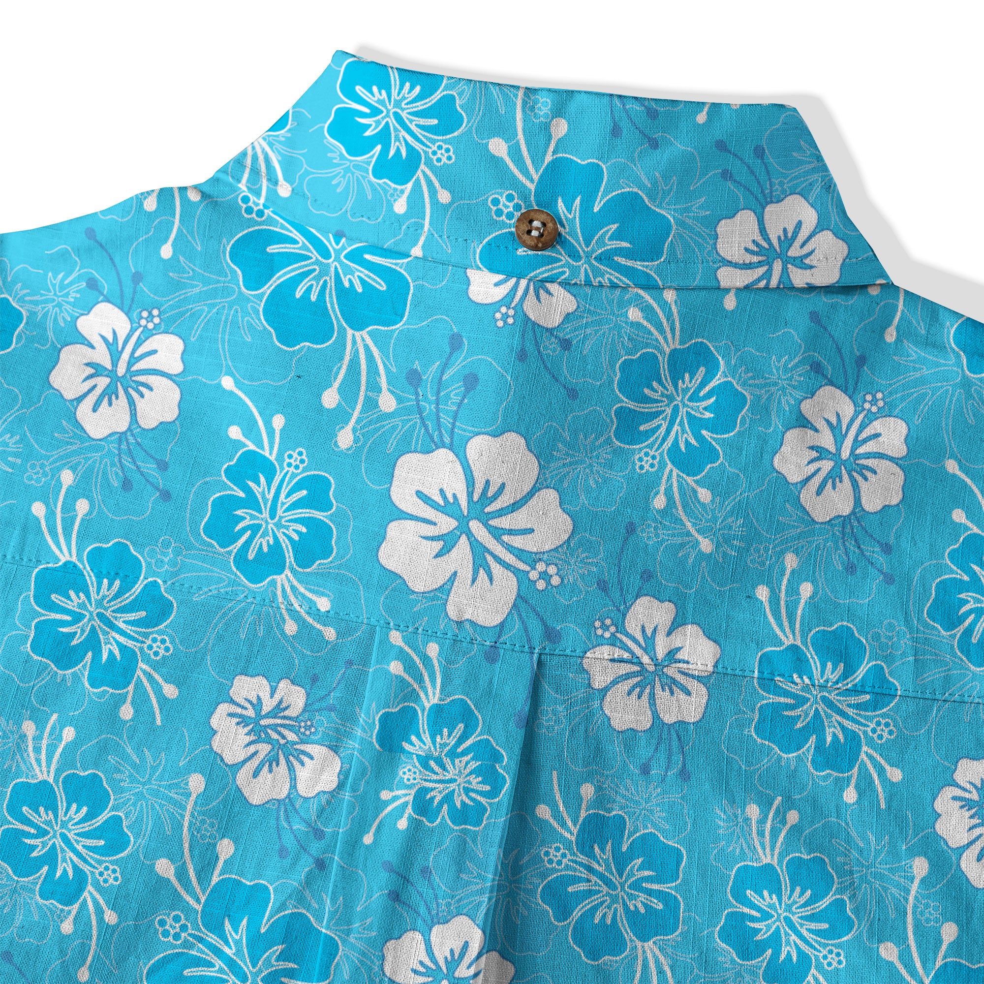 Hibiscus Floral Pattern Button Up Hawaii Shirt