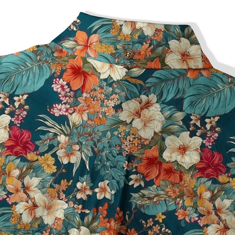 Hawaii Flowers Seamless Patterns Hawaiian Shirt For Men, Aloha Floral Pattern Hawaii Shirt
