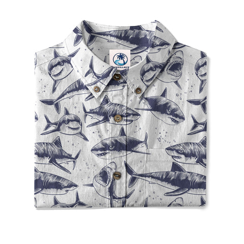Beach Party Shark Hawaiian Shirt, Shark Hawaii Shirt