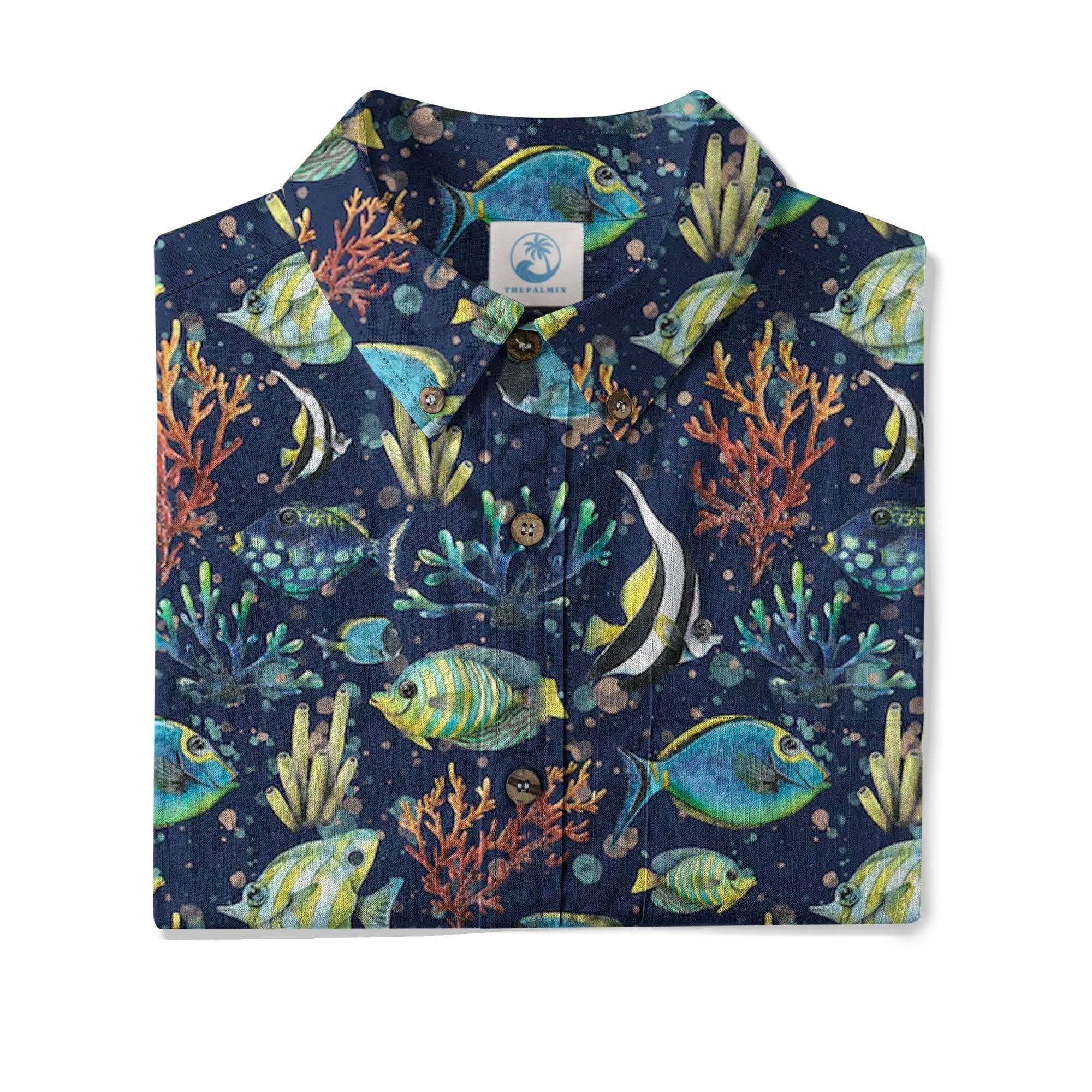 Ocean Animals Aloha Hawaiian Shirt, Sea Life Hawaii Shirt - The Palmix