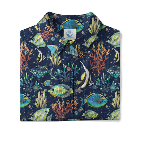 Ocean Animals Aloha Hawaiian Shirt, Sea Life Hawaii Shirt - The Palmix