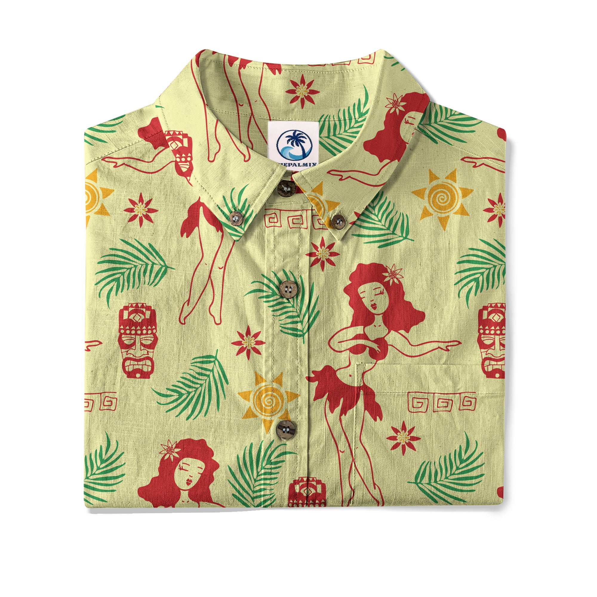 Tribal Tiki Hula Hawaiian Shirt