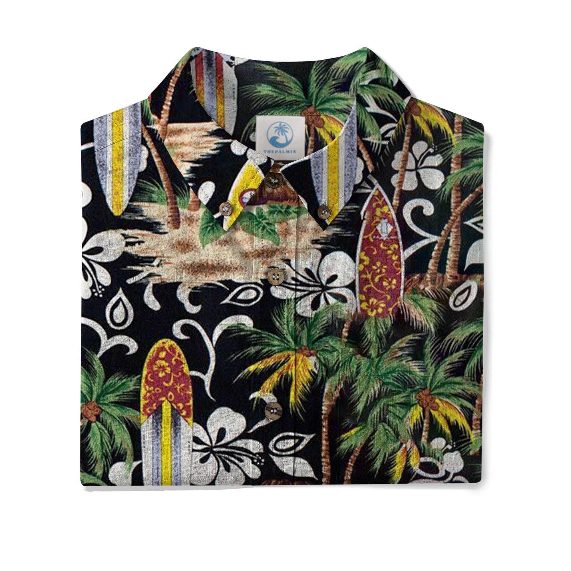 Aloha Hibiscus Flowers Hawaii Shirt, Surfing Hawaiian Shirt - The Palmix