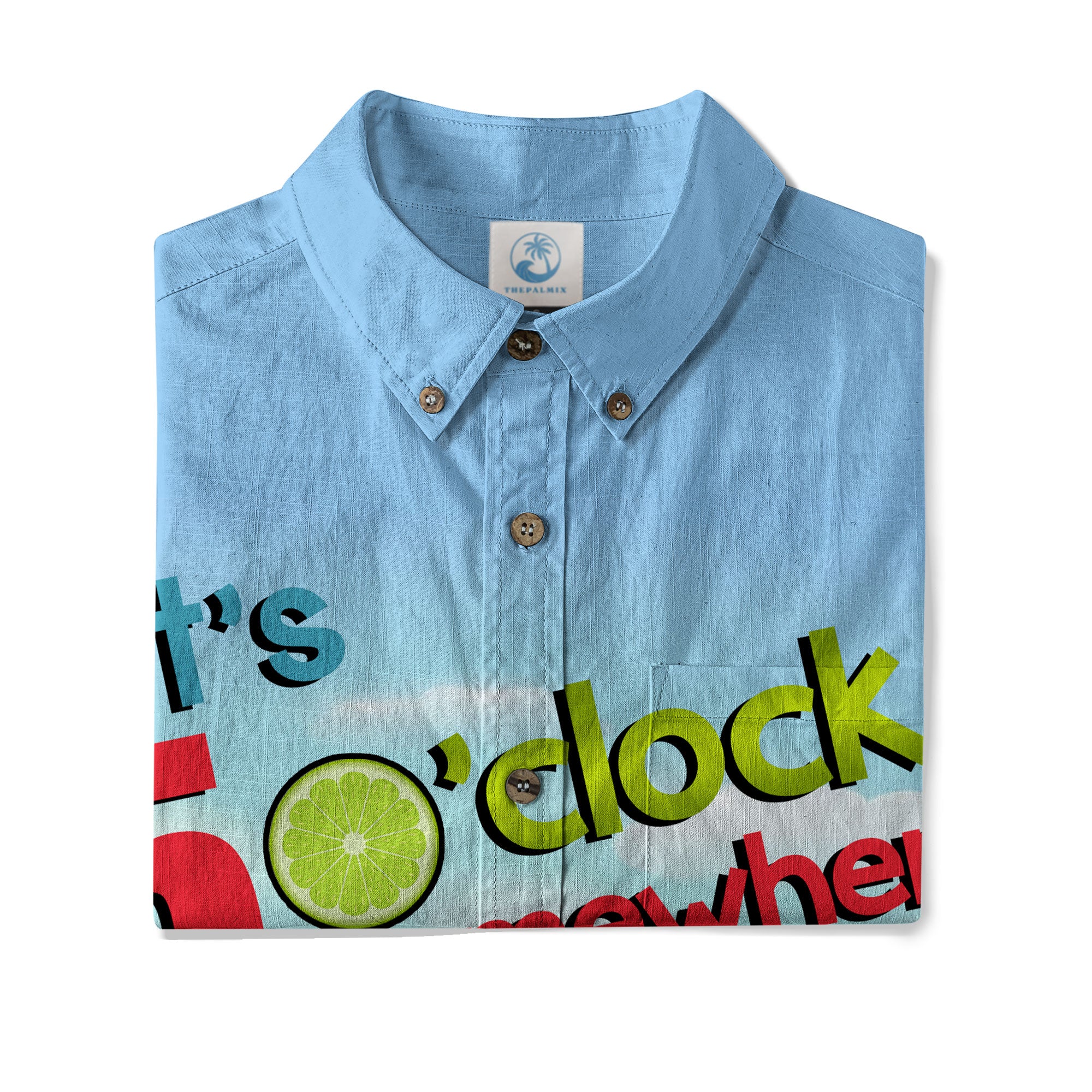 It's 5 O'clock Somewhere Hibiscus Flowers Hawaii Shirt, Aloha Parrot Hawaiian Shirt - The Palmix