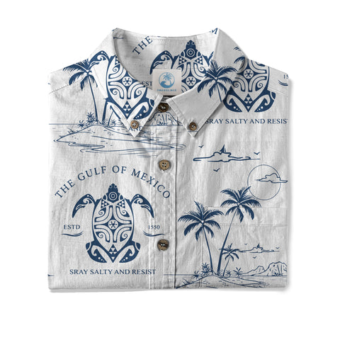 Gulf Of Mexico Hawaiian Shirt, Turtle Ocean Hawaii Shirt