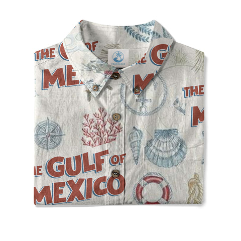 Gulf Of Mexico Hawaiian Shirt For Men Women, Mexico Gulf Coast Button Up Shirt