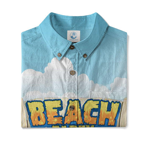 Beach Party Shark Hawaiian Shirt, Summer Vibes Parrot Hawaii Shirt