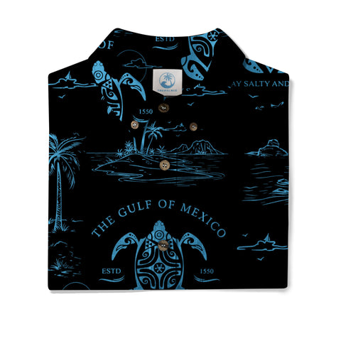 Gulf Of Mexico Est 1550 Hawaiian Shirt, Turtle Gulf Of Mexico Hawaiian Shirt
