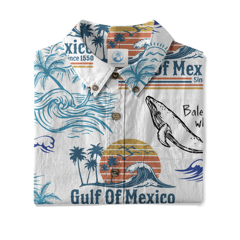 The Gulf Of Merico Est 2050 Hawaiian Shirt, Ocean Animals Hawaii Shirt