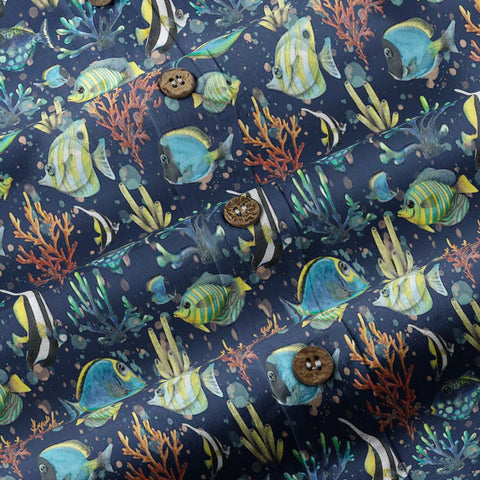 Ocean Animals Aloha Hawaiian Shirt, Sea Life Hawaii Shirt - The Palmix