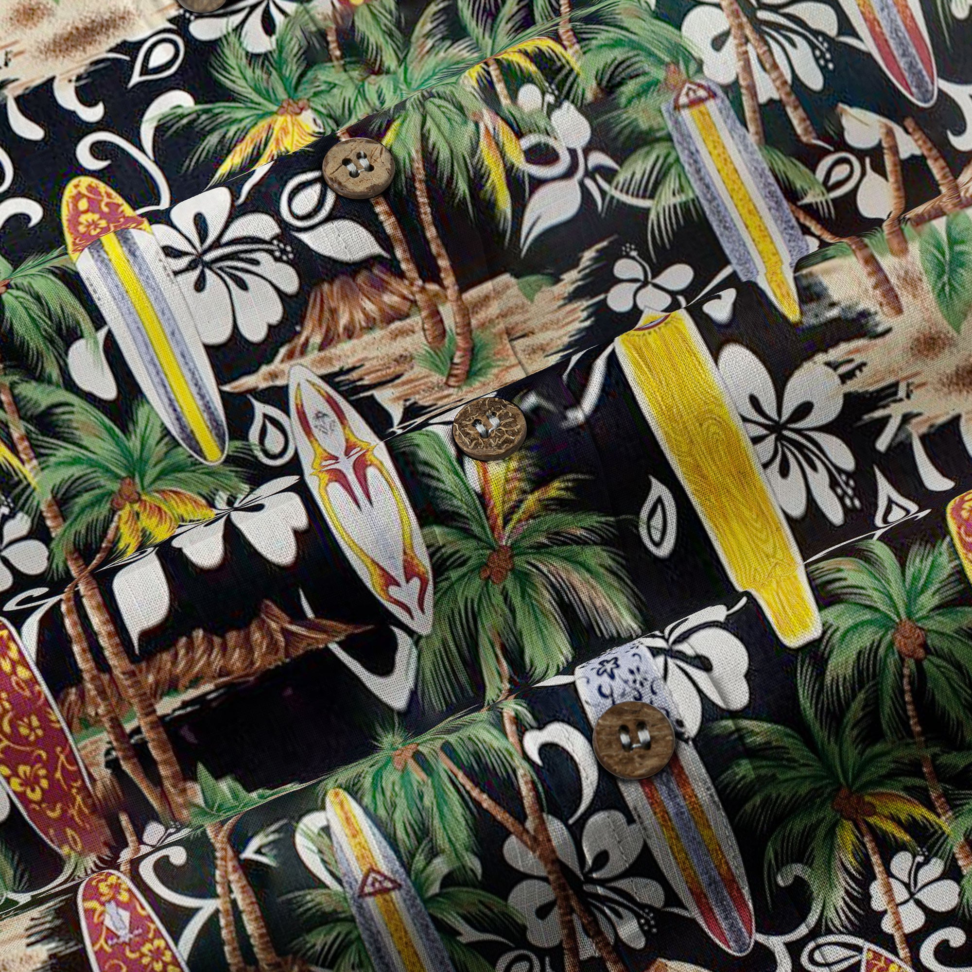 Aloha Hibiscus Flowers Hawaii Shirt, Surfing Hawaiian Shirt - The Palmix