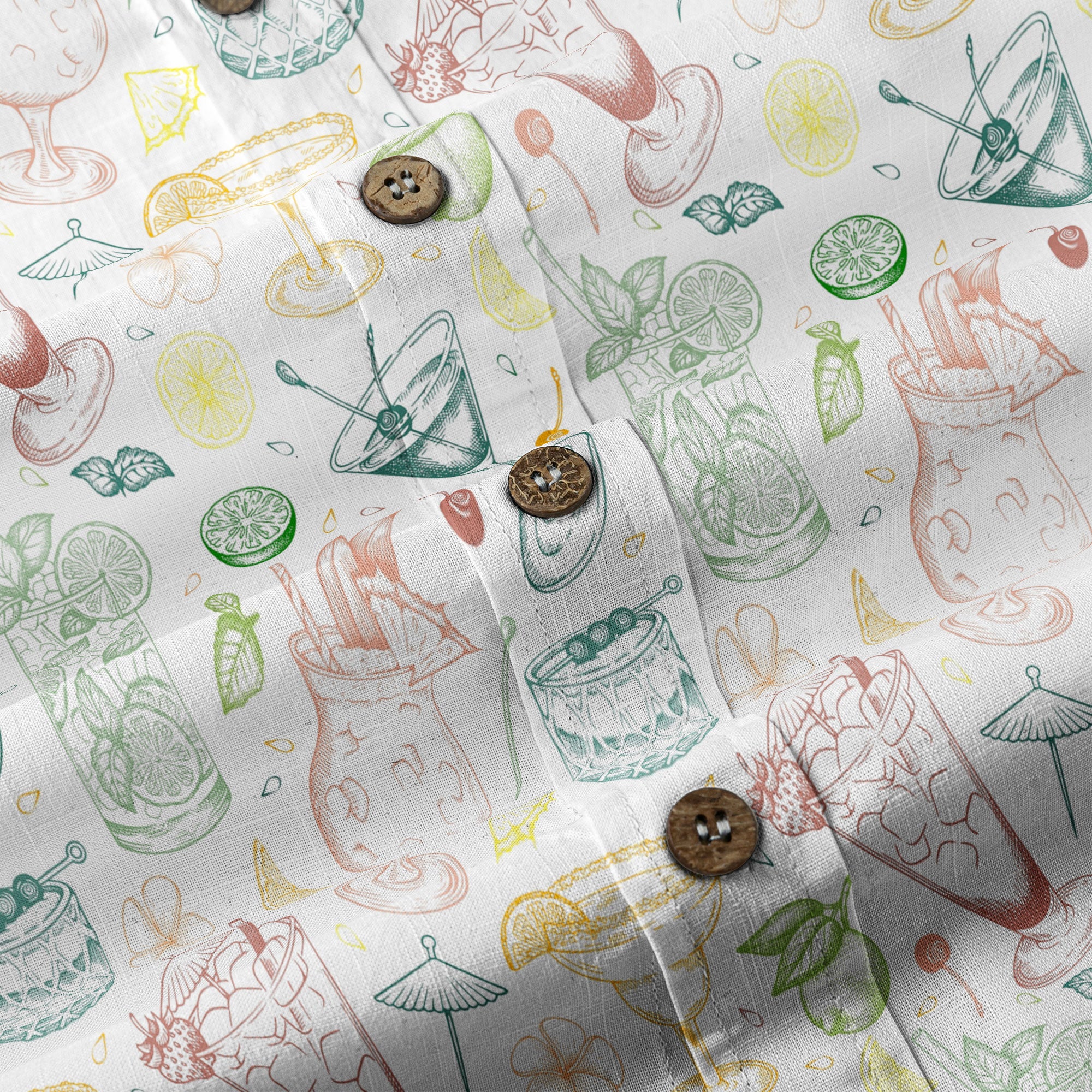 Cocktail Aloha Hawaii Shirt, Tropical Drinks Summer Vibes Hawaii Shirt