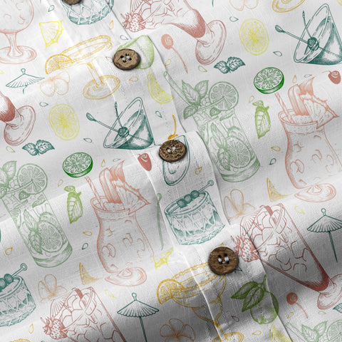 Cocktail Aloha Hawaii Shirt, Tropical Drinks Summer Vibes Hawaii Shirt