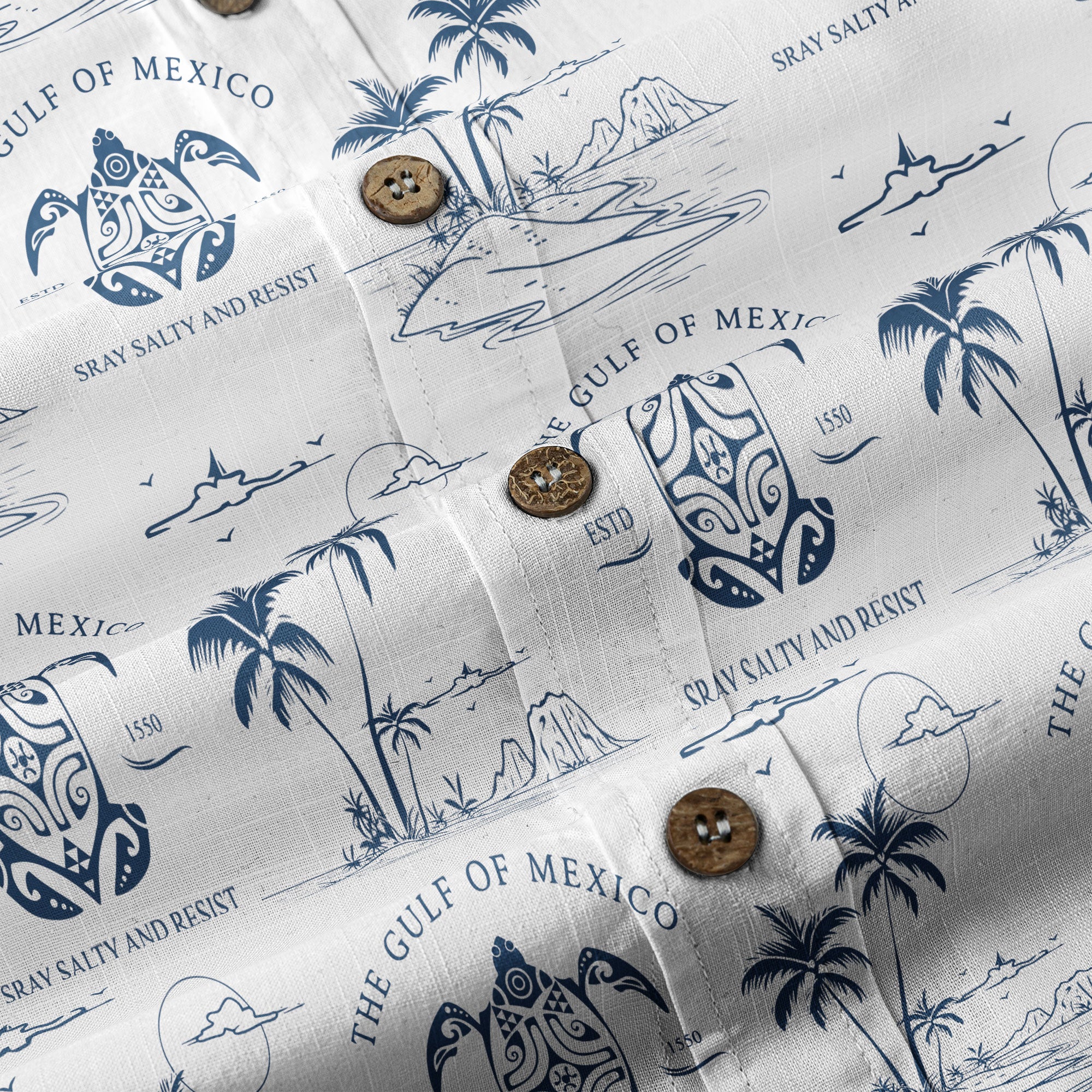 Gulf Of Mexico Hawaiian Shirt, Turtle Ocean Hawaii Shirt