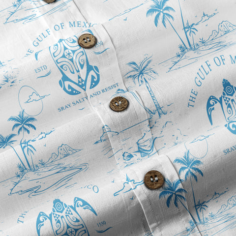 Gulf Of Mexico Est 1550 Hawaiian Shirt, Turtle Gulf Of Mexico Hawaiian Shirt