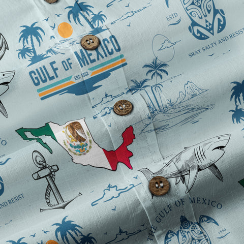 The Gulf Of Merico Est 2050 Hawaiian Shirt, Ocean Animals Hawaii Shirt