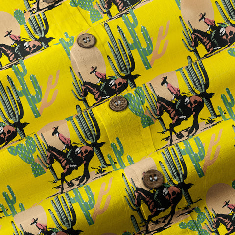 Cowboy Cactus Hawaiian Shirt Wild West Tree Shirt