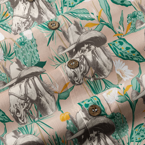 Cowboy Cactus Hawaiian Shirt Wild West Tree Shirt