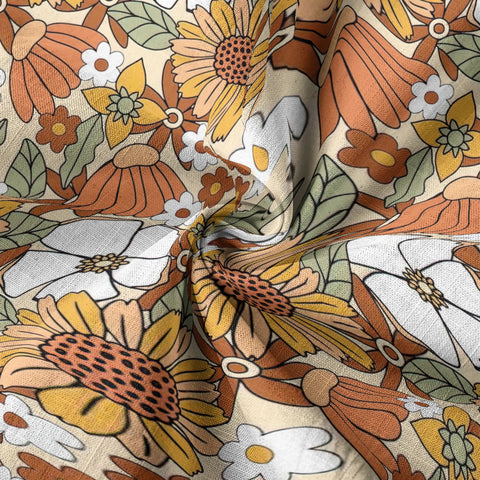 Hippie Groovy Flower Hawaii Shirt, Hippie Peace Love Hawaii Shirt