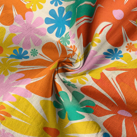 Hippie Groovy Flower Hawaii Shirt, Hippie Peace Love Hawaii Shirt