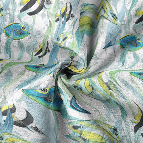 Ocean Animal Aloha Hawaiian Shirt, Sea Life Beach Button Up Hawaii Shirt - The Palmix