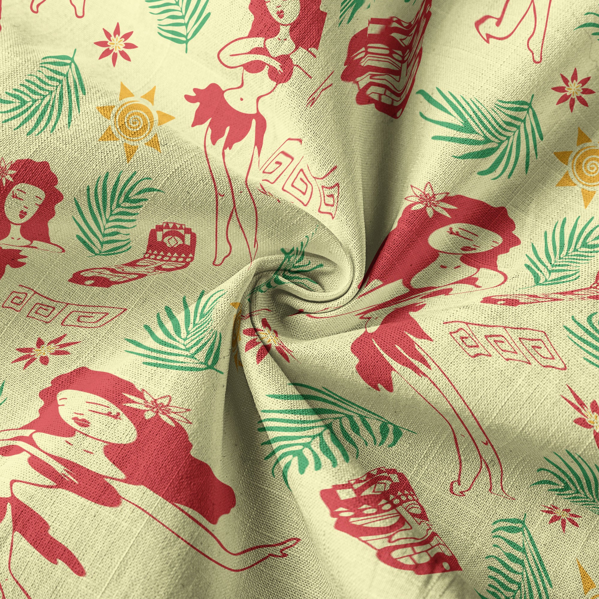 Tribal Tiki Hula Hawaiian Shirt