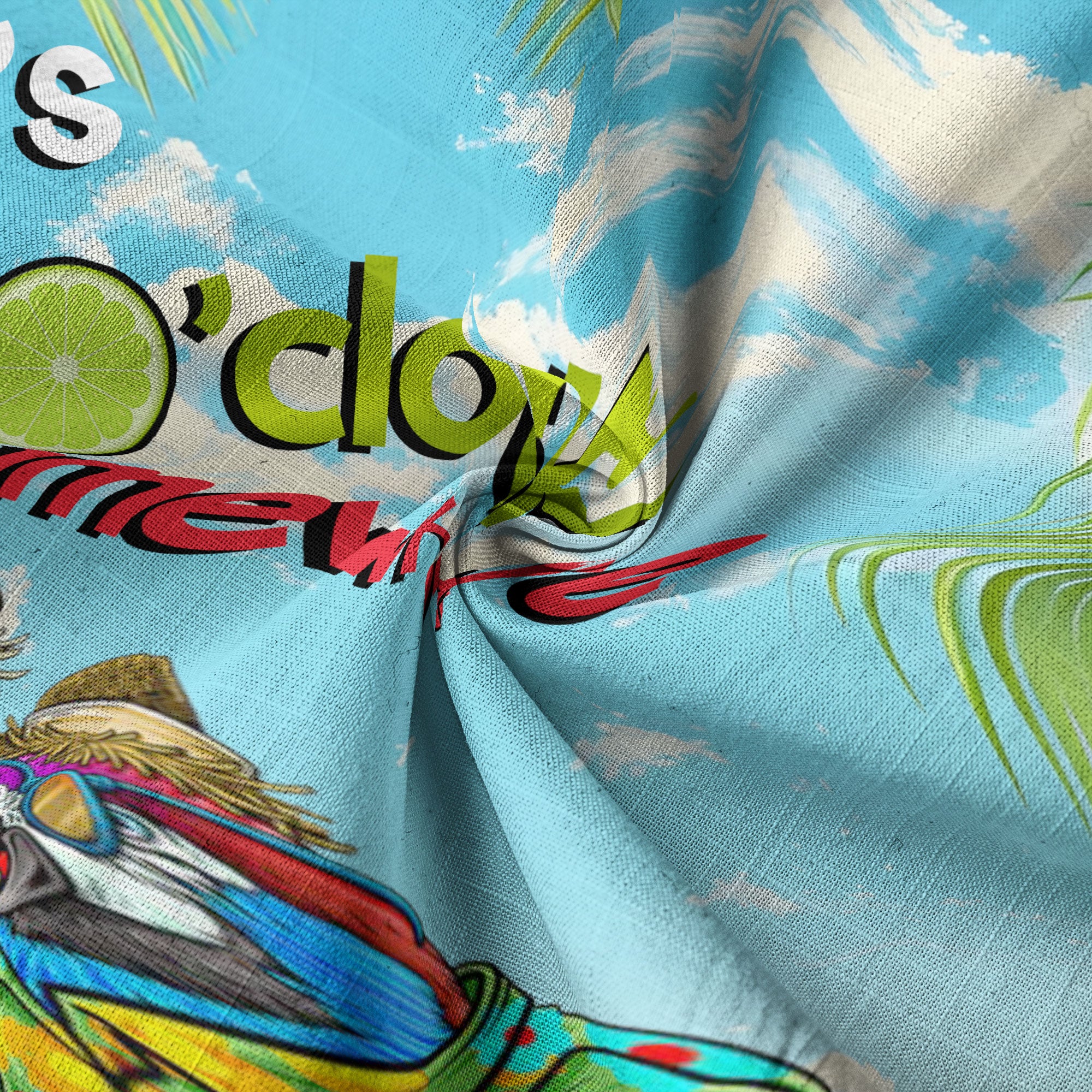 Parrots Drinking Margarita Hawaiian Shirt, It's 5 O'clock Somewhere Hawaii Shirt - The Palmix