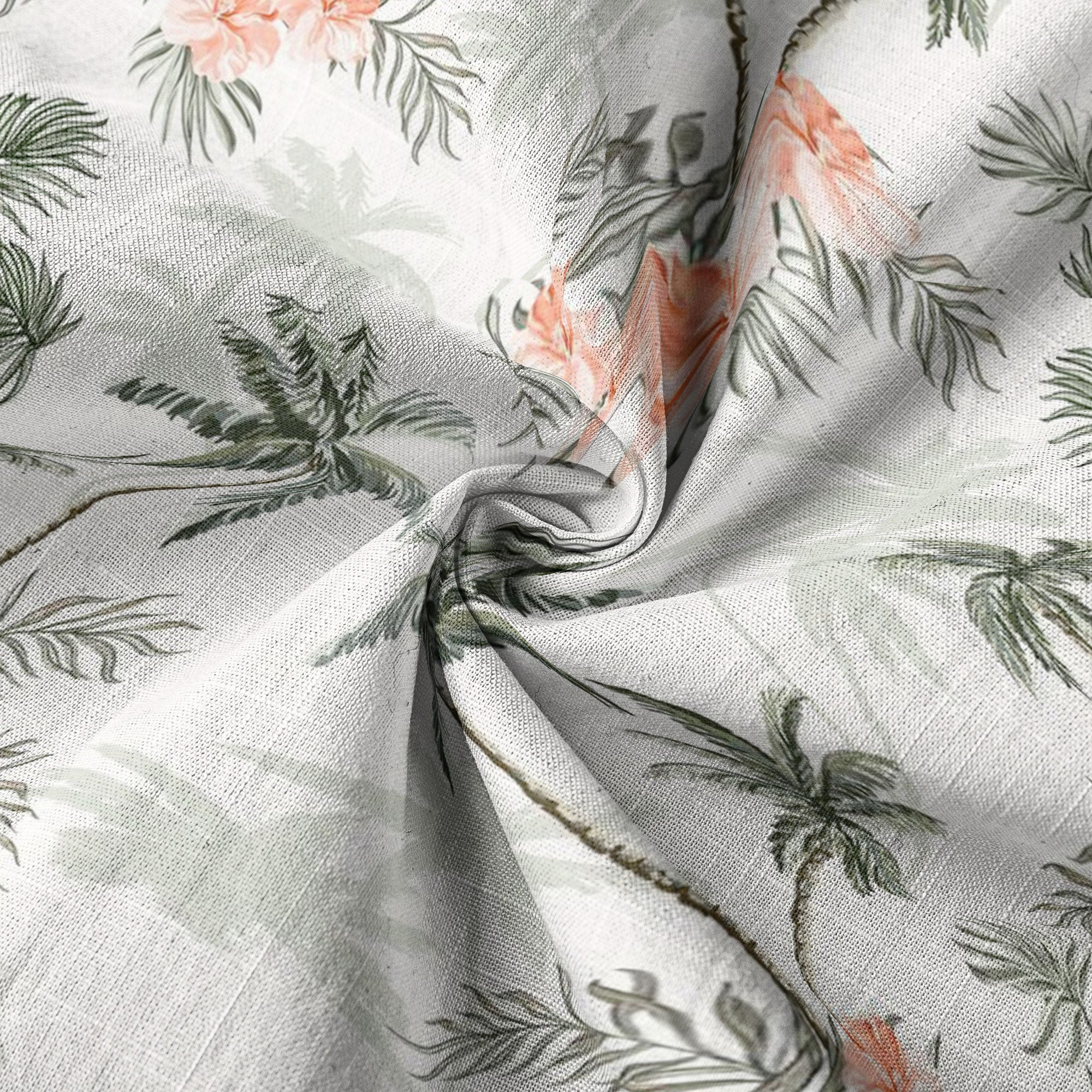 Tropical Palm Tree Hawaii Shirt, Hibiscus Flowers Hawaii Shirt