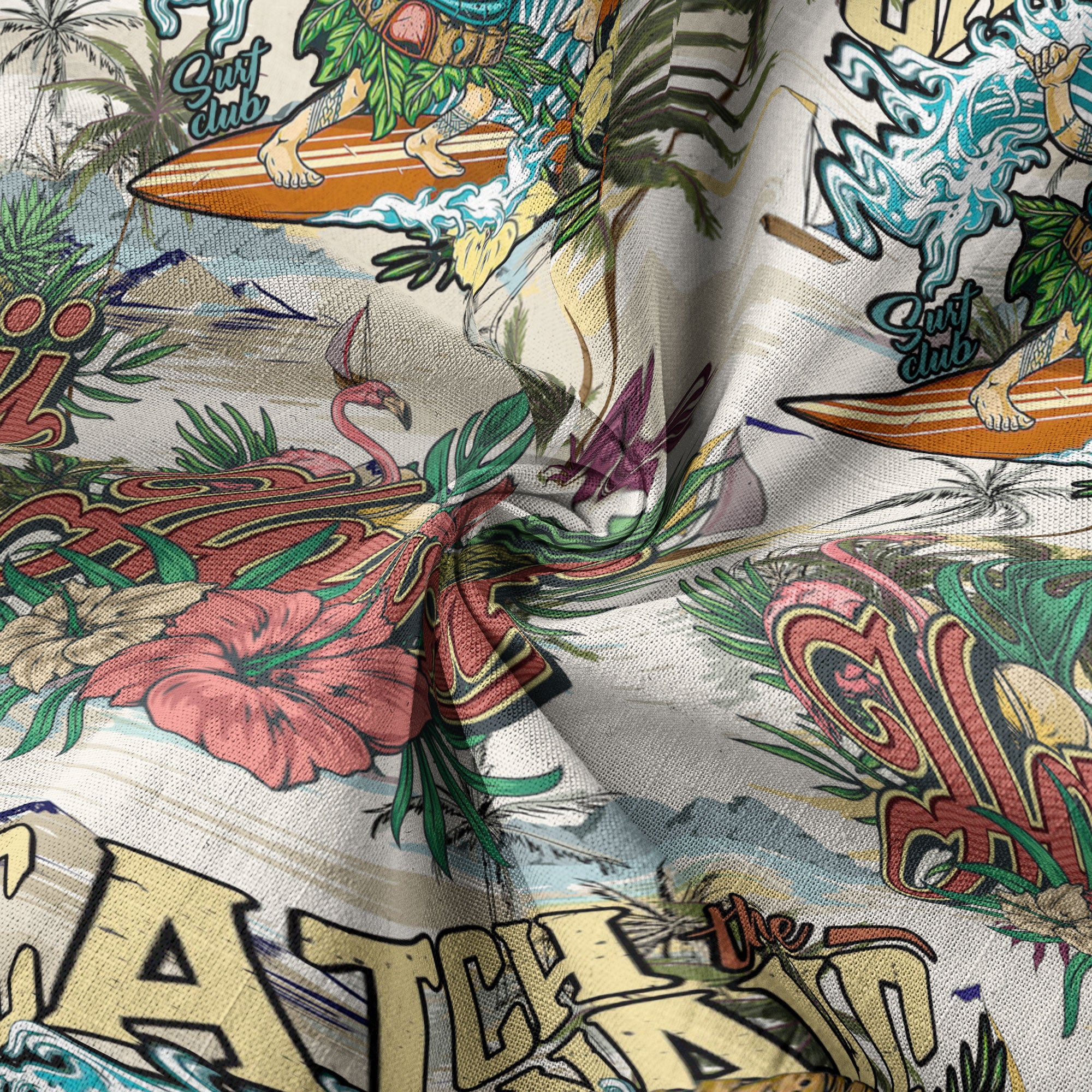 Tiki Mask Aloha Hawaii Shirt, Tiki Mask Long Island Beach Hawaiian Shirt