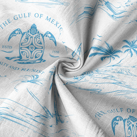 Gulf Of Mexico Est 1550 Hawaiian Shirt, Turtle Gulf Of Mexico Hawaiian Shirt