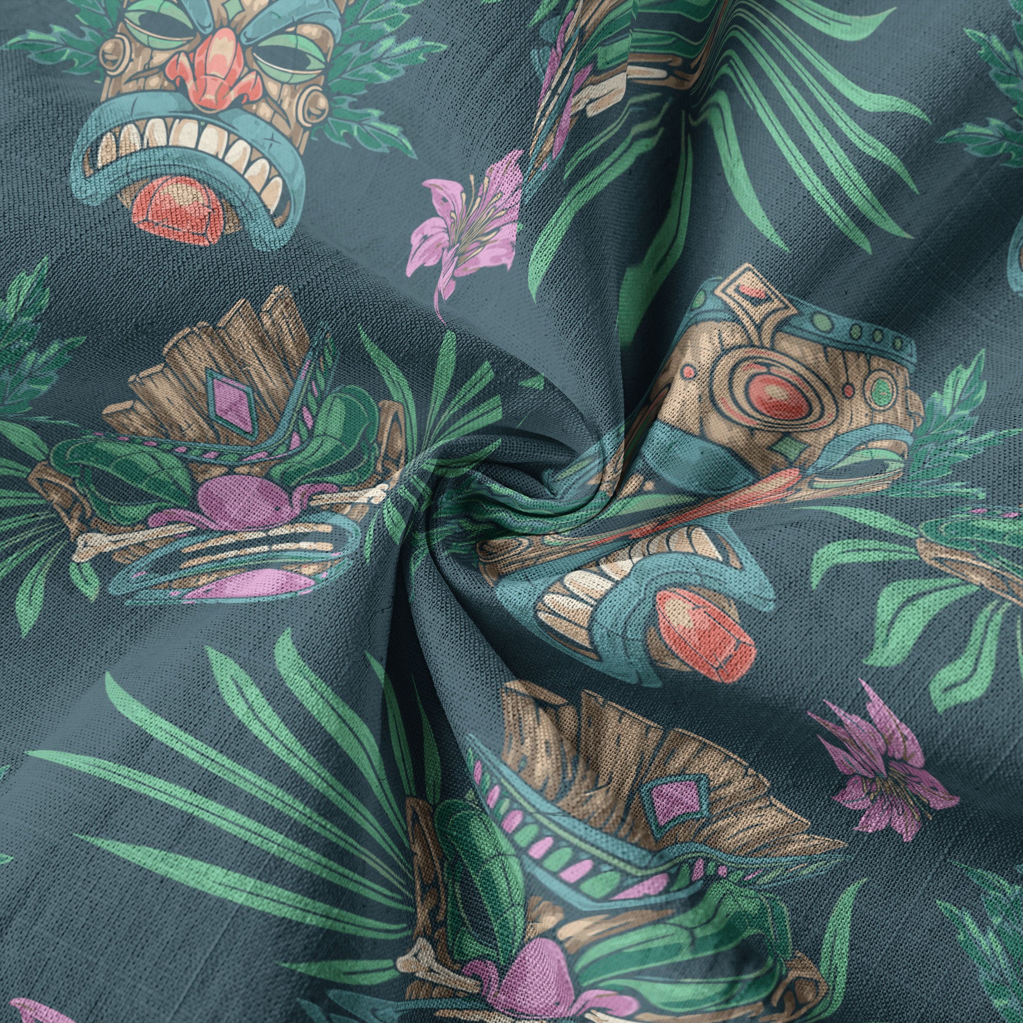 Tribal Tiki Hawaiian Shirt, Summer Vibes Aloha Hawaii Shirt