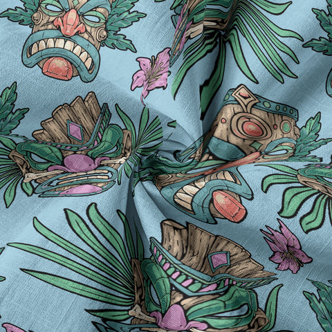 Tribal Tiki Hawaiian Shirt, Summer Vibes Aloha Hawaii Shirt