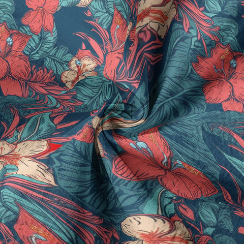 Hawaii Flowers Seamless Patterns Hawaiian Shirt For Men, Aloha Floral Pattern Hawaii Shirt