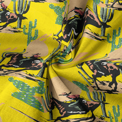 Cowboy Cactus Hawaiian Shirt Wild West Tree Shirt