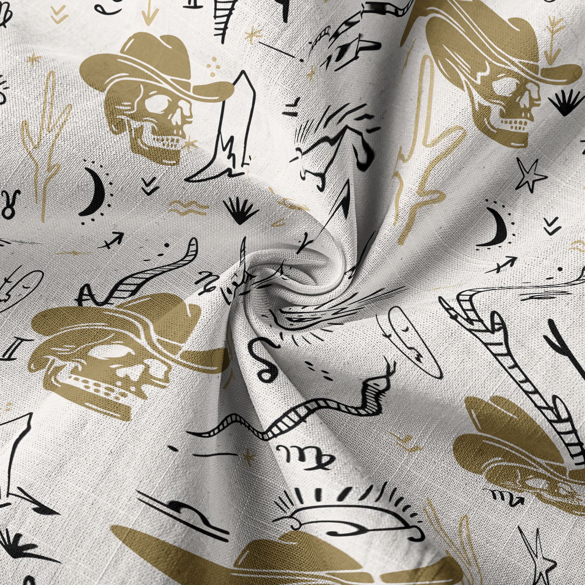 Western Skull Hawaiian Shirt Tropical Summer Vacation