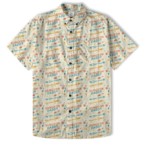 DnD Hawaii Shirt, Dice Print Hawaii Shirt, Dungeon Master Gift, Roleplaying Game Aloha Hawaii Shirt