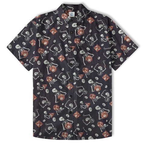 DnD Hawaiian Shirt, Dice Hawaiian Shirt, Dungeon Master Gift, Roleplaying Game Shirt - The Palmix