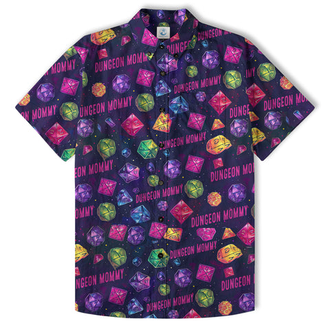 Dungeons Daddy Aloha Hawaii Shirt, DND Game Pattern Shirt Gift for Dad - The Palmix