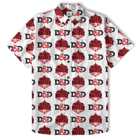 DnD Hawaii Shirt, Dice Print Hawaii Shirt, Dungeon Master Gift, Roleplaying Game Aloha Hawaii Shirt