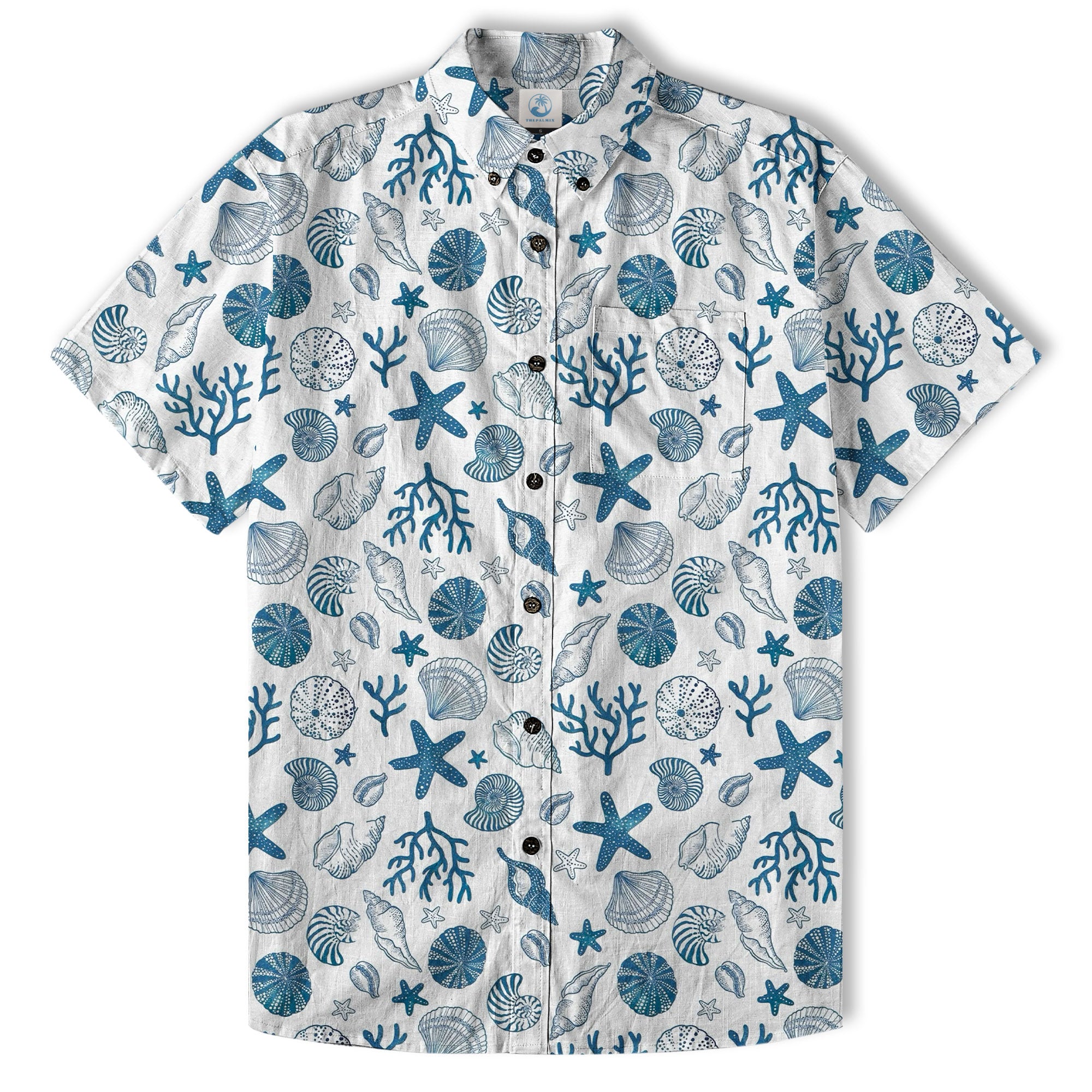 Sea Hawaiian Shirts for Men Women, Sea Animal Aloha Summer Beach Shirt Short Sleeve Button Down - The Palmix