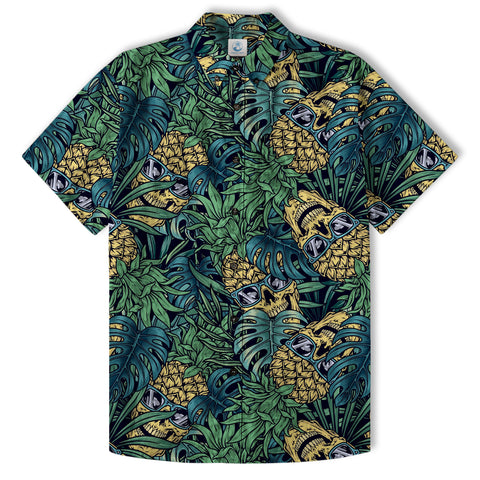 Pineapple Hawaiian Shirt, Aloha Pattern Hawaiian Shirt - The Palmix