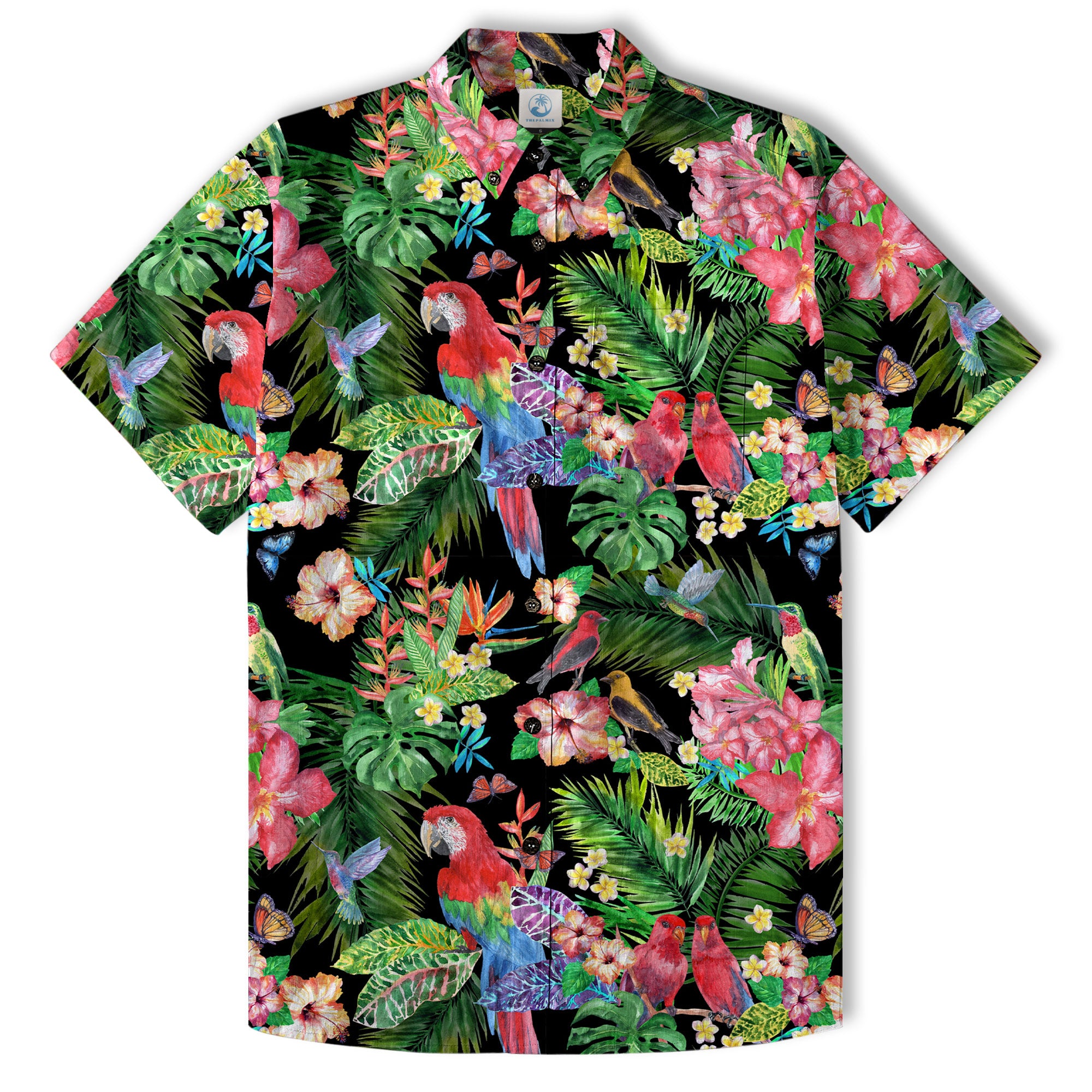 Parrot Hawaii Shirt for Men Women - Tropical Hawaiian Shirt - The Palmix